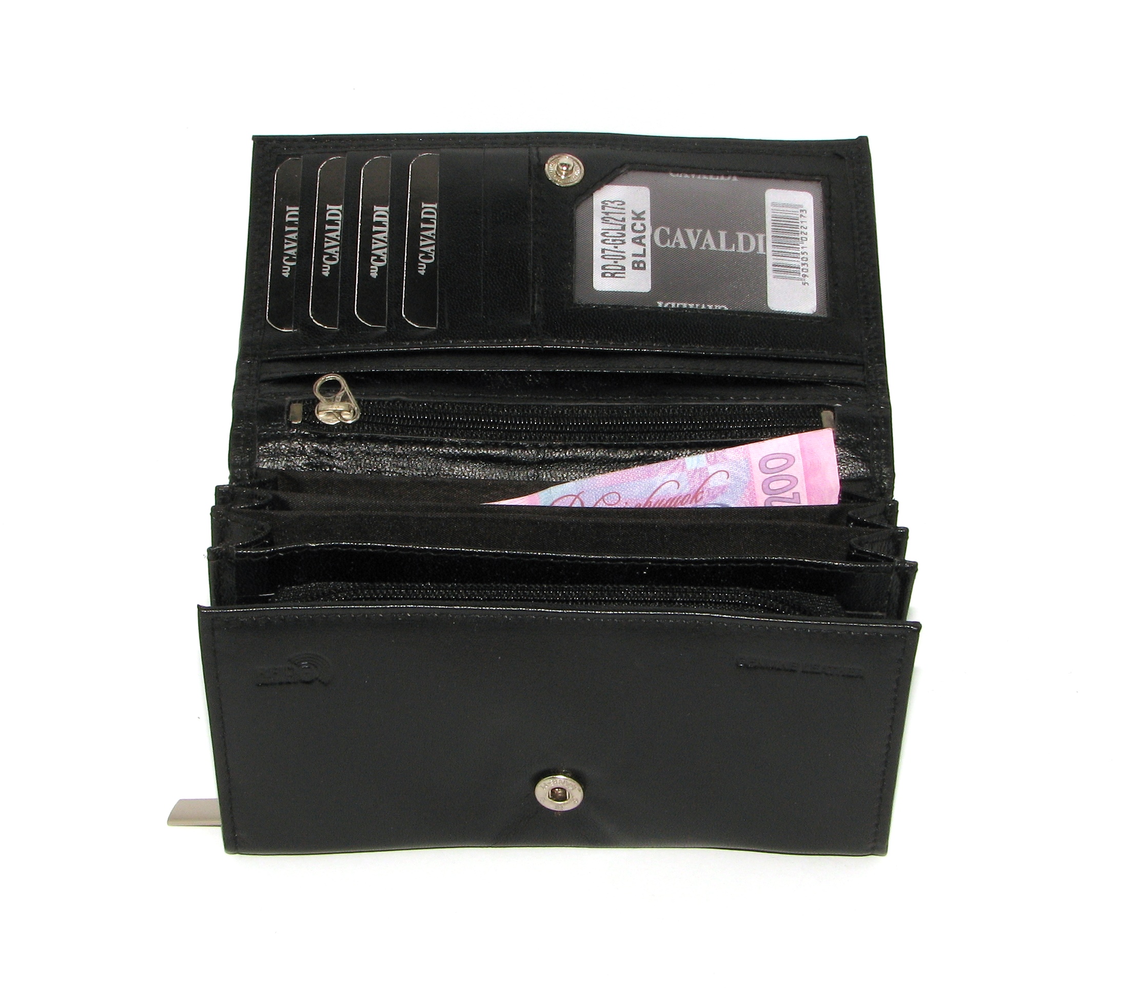 Кошелек женский Cavaldi RD-07-GCL BLACK Кошелек женский Cavaldi RD-07-GCL BLACK